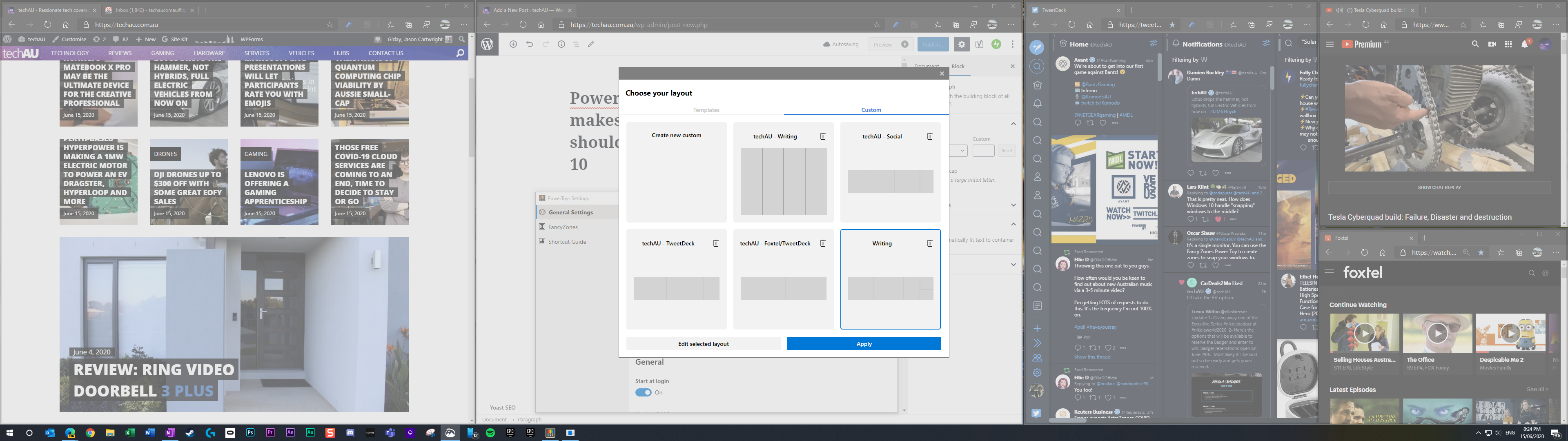 FancyZones makes Ultrawide displays, should be native in Windows 10 techAU